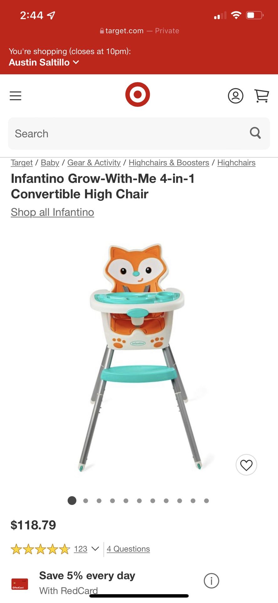 Brand New In Box 4 In 1 High Chair