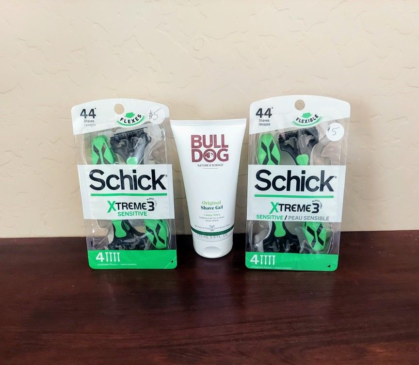 Schick Disposable Razors & Bulldog ShaveGel -Pick Up ONLY @ RAY AND HIGLEY