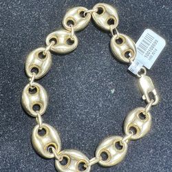 14k Gucci Puff Bracelet 12.2 MM