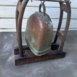 Vintage Brass Asian Cowbell
