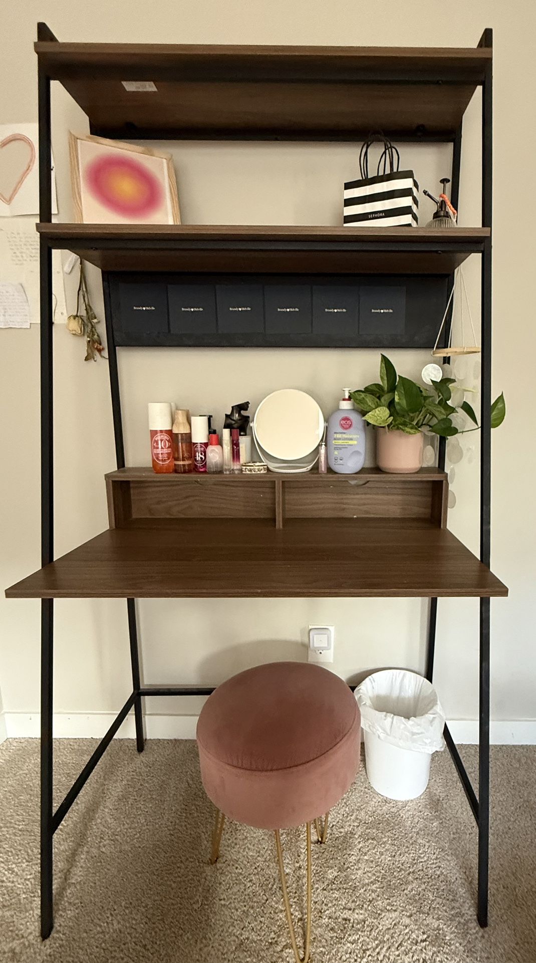 Desk With Shelves