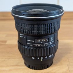 Tokina AT-X Pro 11-16mm F 2.8 lens for Nikon - plus filters