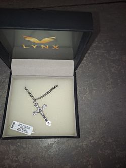 Stainless Steel Cross And Necklace 