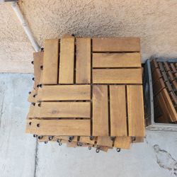 Wooden Interlocking Floor Tiles