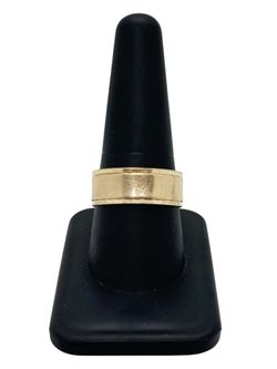 14K Yellow Gold Brushed Men's Band Ring | Size 9 | 5.5g