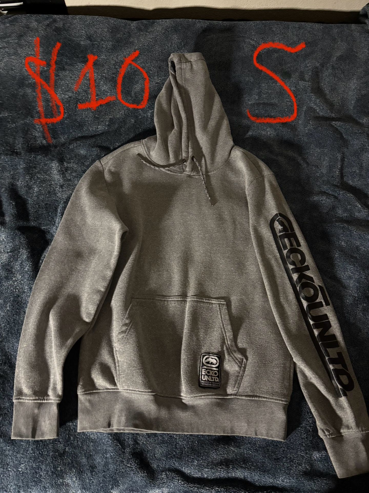 Ecko Unltd pullover hoodie sweatshirt Size Small Grey