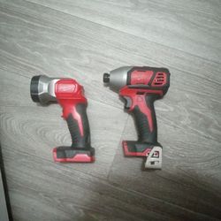 Milwaukee Impact And LED Flashlight 