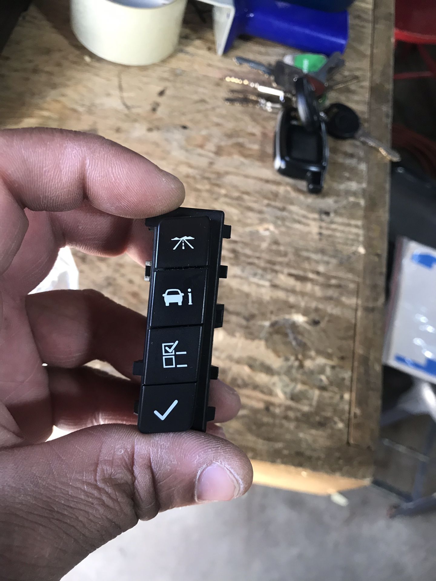 2006-2014 Chevy Impala/Monte Carlo Driver Info Display 4-Button Switch 1586477