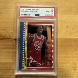1987 Michael Jordan Fleer Sticker