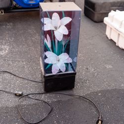 Fiber Op1c Flower Accent Lamp – Color-Changing Decora1ve Light