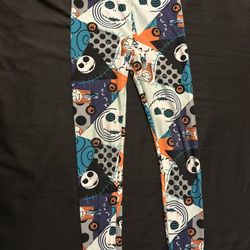 Girls Lularoe Nightmare Before Christmas Leggings Sz L/XL