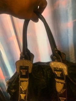 Black and Bling Charm and Luck purse