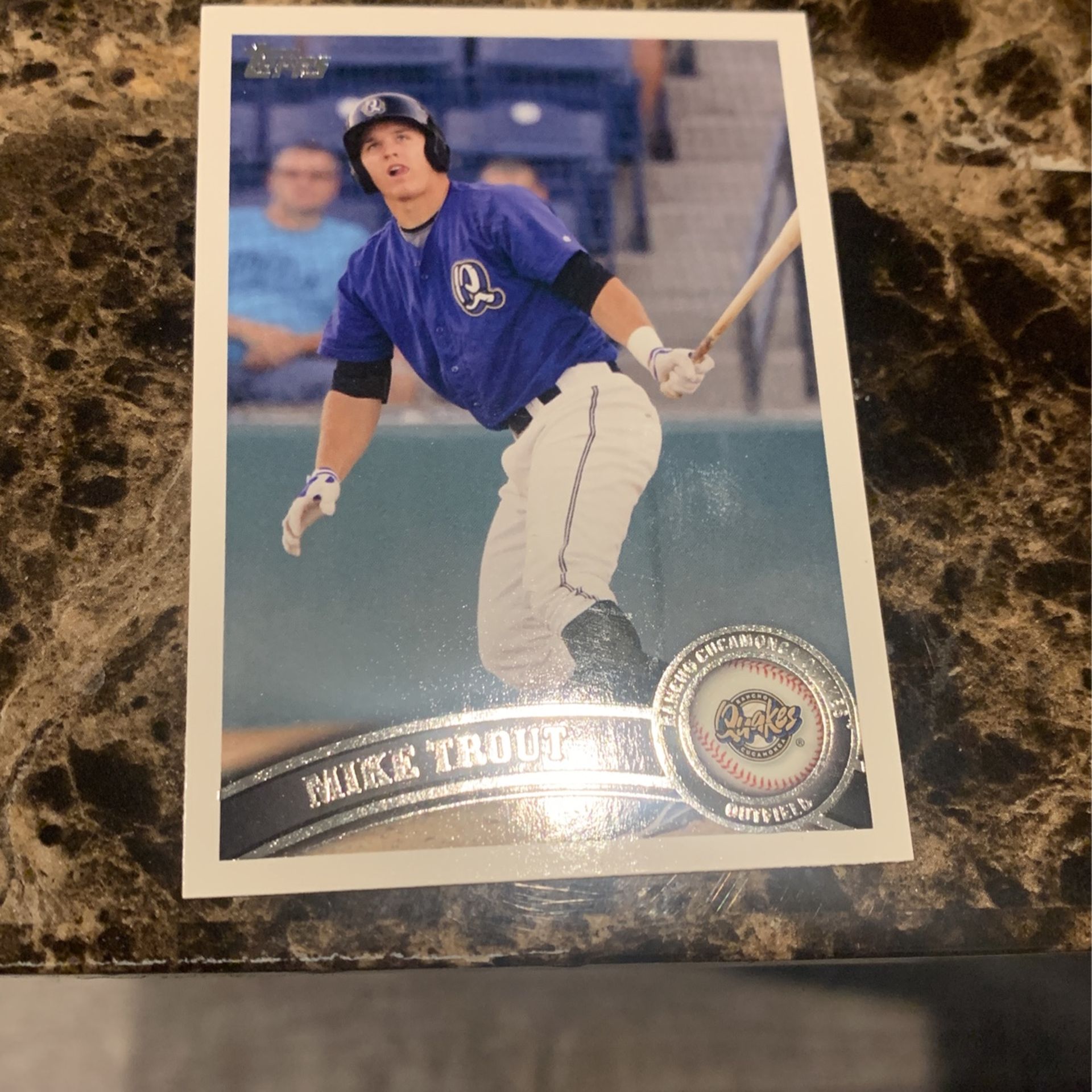 Mike trout Rookie Card With The Rancho Cucamonga Quakes!