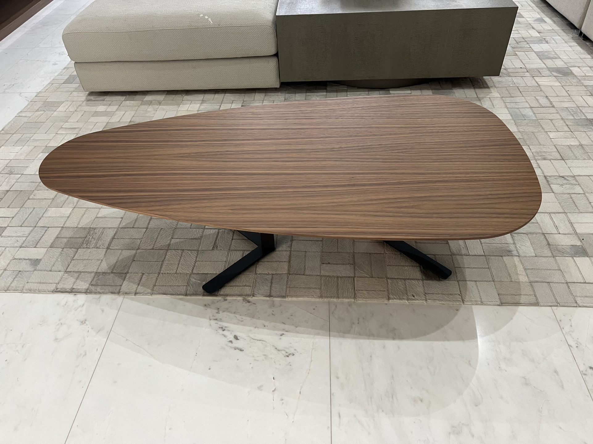 Walnut Italian Coffee Table $400