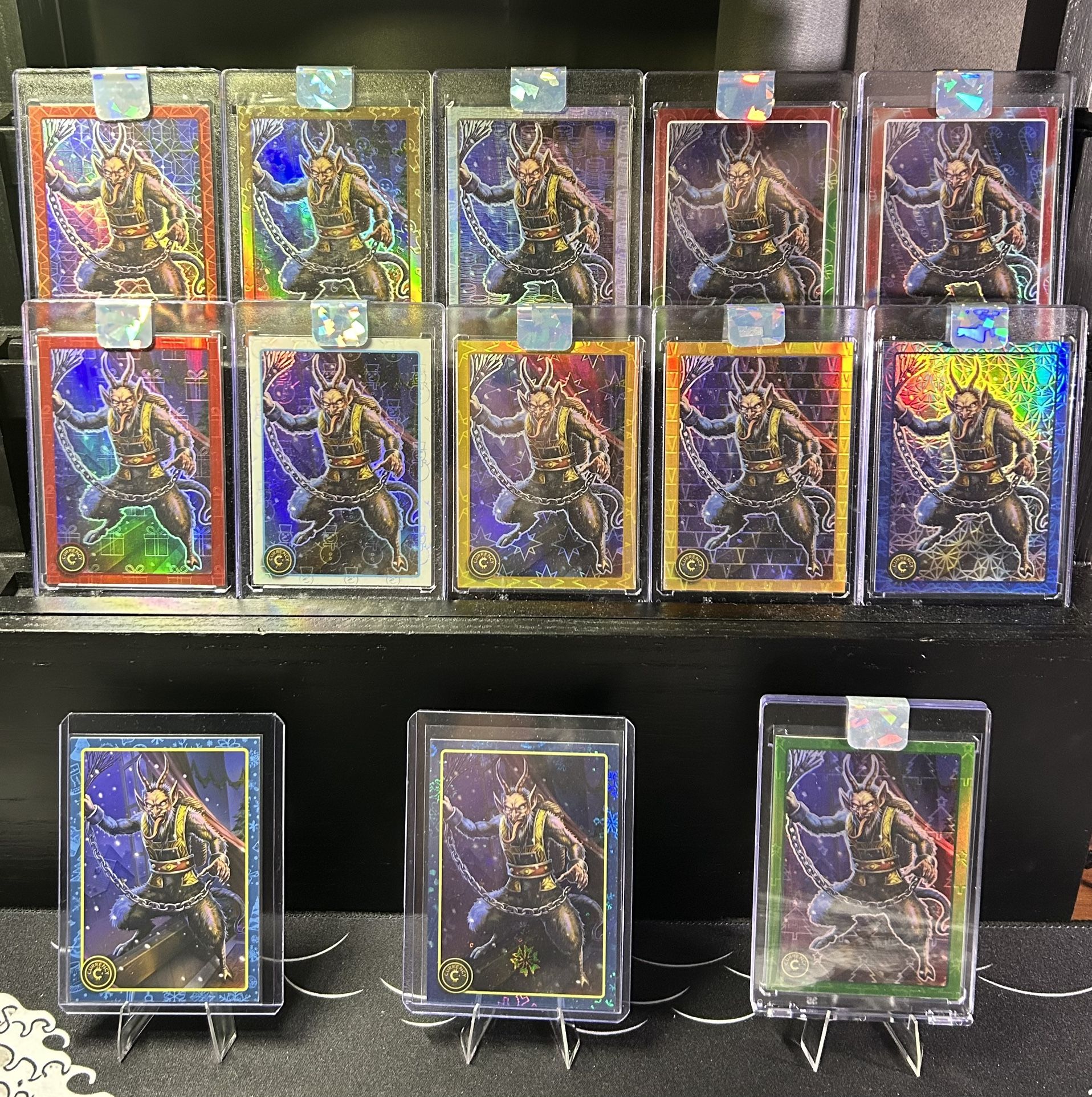 Cardsmiths Currency Holiday 2024 #15 Krampus Rainbow (Snowflakeless)