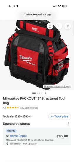 Milwaukee PACKOUT 15" Structured Tool Bag
