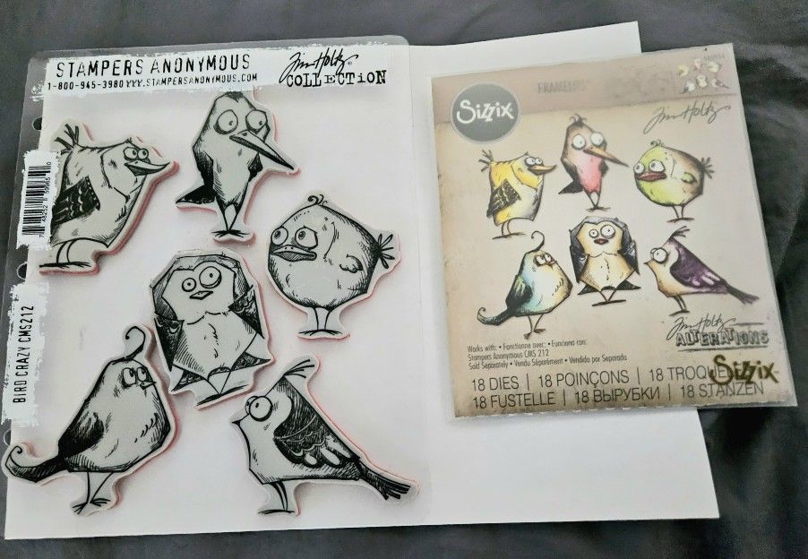 Tim holt's angry birds stamp and die set