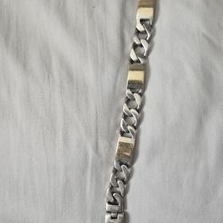 Heavy silver bracelet 300