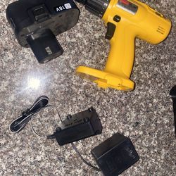 American Tool Exchange 18V Cordless Drill with its battery, chargers and case 