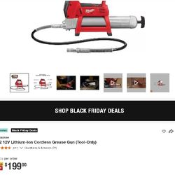 Milwaukee 12V Cordless grease gun 