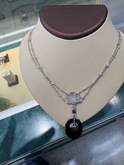18k White gold necklace