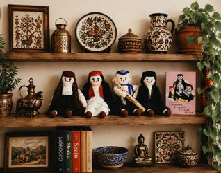 Rare Folk Art Collection Complete 1990s Bosnian UNDP Sarajevo Women's Initiative