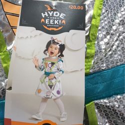 NIP Baby Robot Halloween Costume Dress with Headband - Hyde & EEK! 0-6M And 12-18