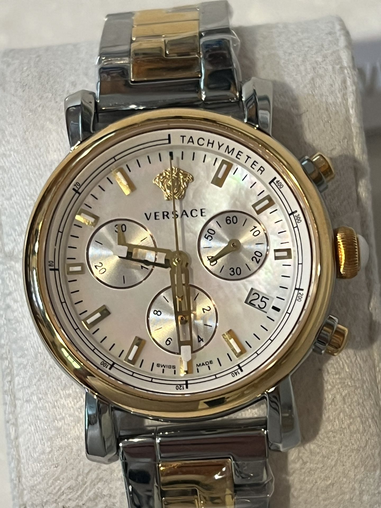 Versace Womens Day Glam Swiss Made Quartz Chronograph Bracelet Watch Versace Women main image 2