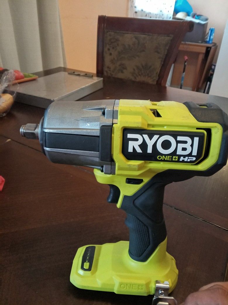 Ryobi Brushless 1 HP High Torque Half Inch Impact Wrench Too Only