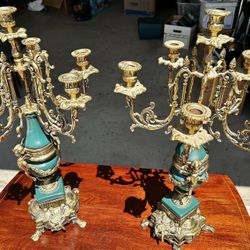 Vintage Italian Ornate Candleholders 