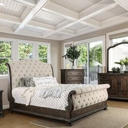 Beds , Beautiful Bedroom Set, Tufted Bedframe, 