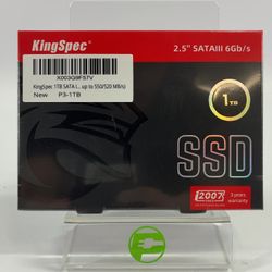 New KingSpec 2.5" 2.5" SATAIII 1TB 1TB SATA III 6Gbps SSD P3-1TB
