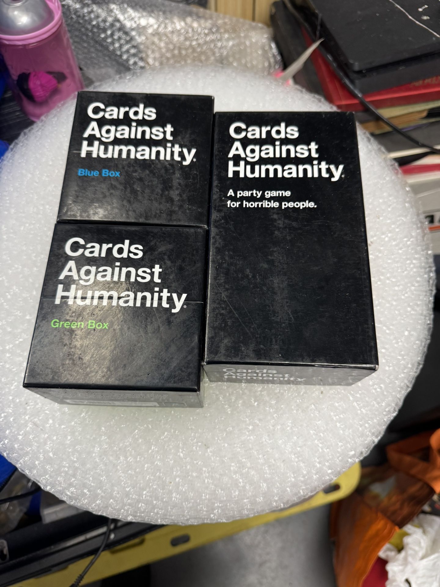 Cards Against Humanity + Green Box and Blue Box