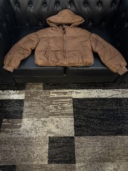 JACKET BROWN AND HADHOODIE GOOD CONDITION. $10 
