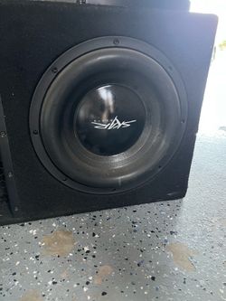 Skar audio 12” evl 2500w sub with box and free amp
