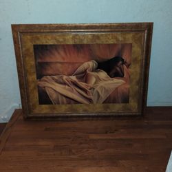 Bedroom Art In Custom Glass Frame