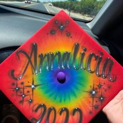 Custom Airbrush Graduation Cap And More Dm