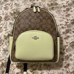 Leather Coach Backpack 