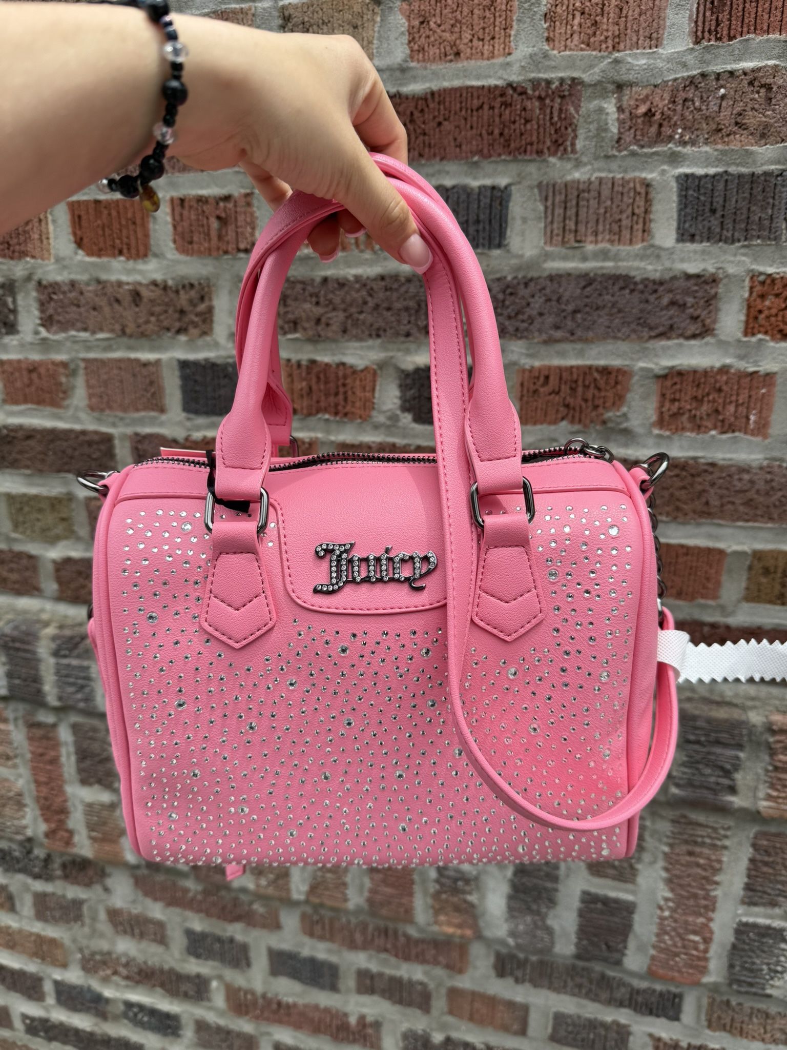 Juicy Couture Pink Satchel with Structured Design
