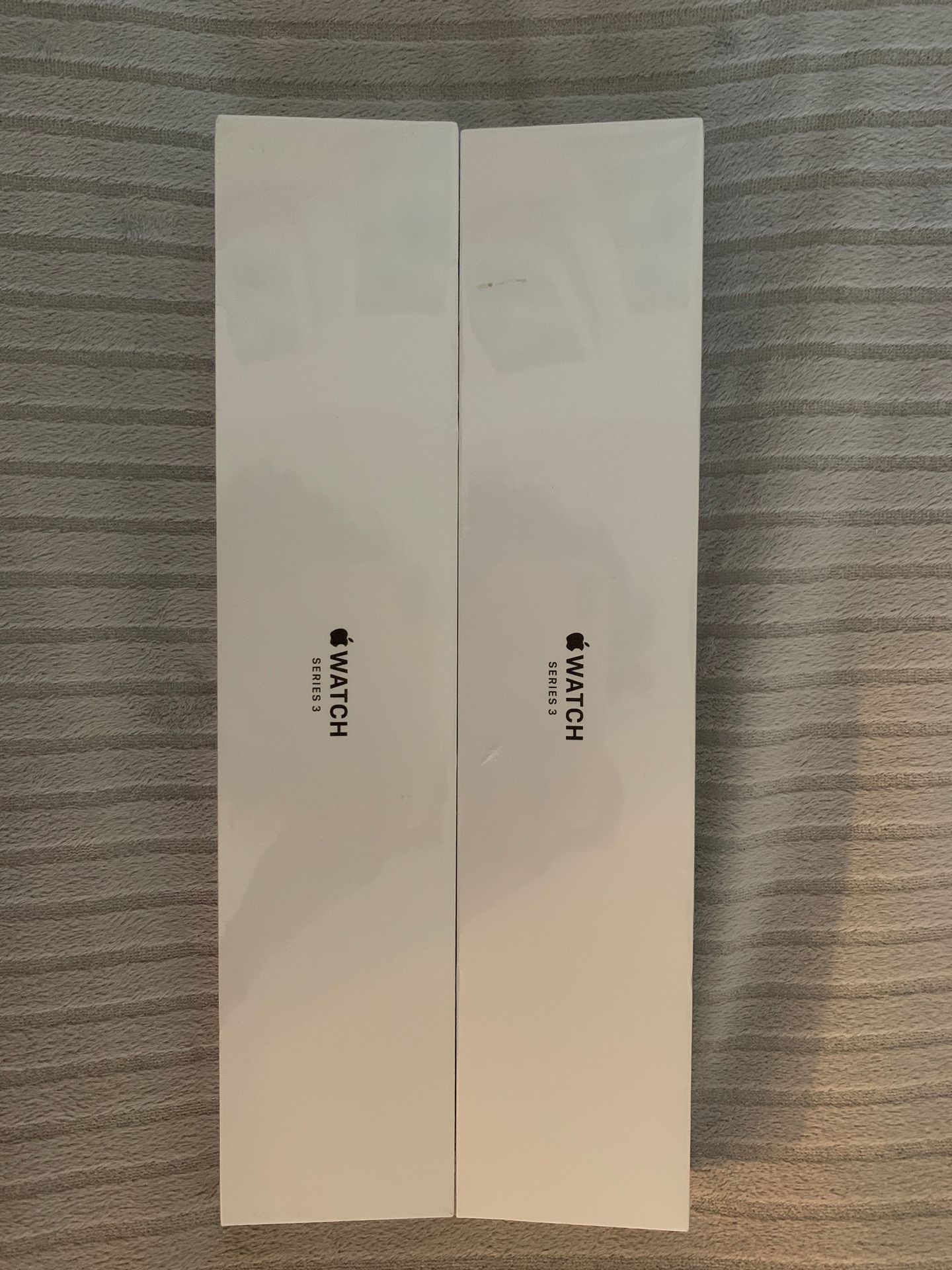 Apple Watch series 3, brand new, silver with white sport band
