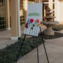 Floor Easel For Wedding Sign
