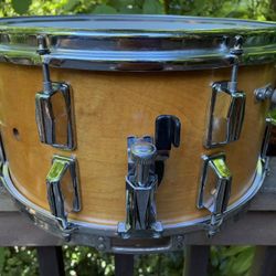 14” x 7” Vintage Wooden Snare Drum