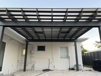 wood pergola