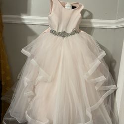 Blush Pink Flower Girl Dress