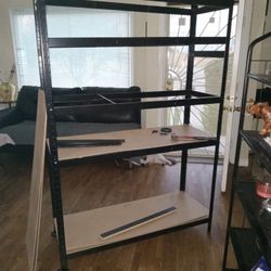    5 Tier Industrial wrack, all parts; will be disassembled for pick up 80$ OBO 