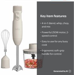 Bella Immersion Blender System (Oatmilk)