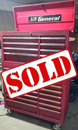 U.S. General 13 Drawer Roll Cabinet.