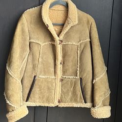 Sheepskin/Suede Winter jacket- Made In New Zealand 