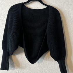 Cropped Knit Cardigan 