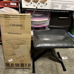CAHAYA Piano Bench X-Style Adjustable Bench